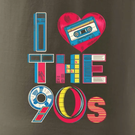 I love 90s - srdce a kazeta