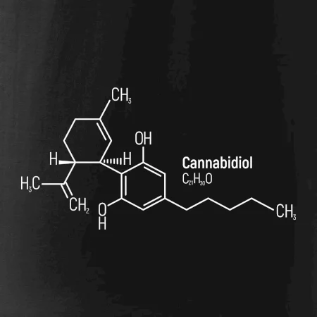 Molekulární struktura CBD (Canabidiol)