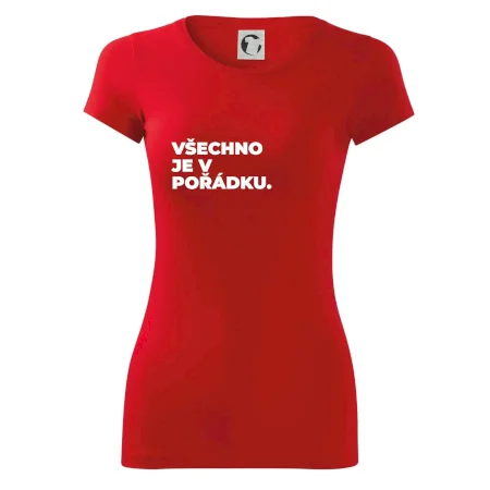 VŠECHNO JE V POŘÁDKU.