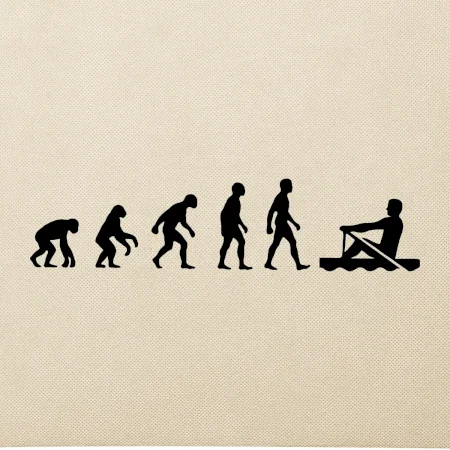 Evoluce veslování 1 človek