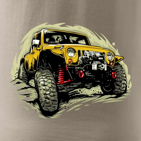 Žlutý offroad s navijákem