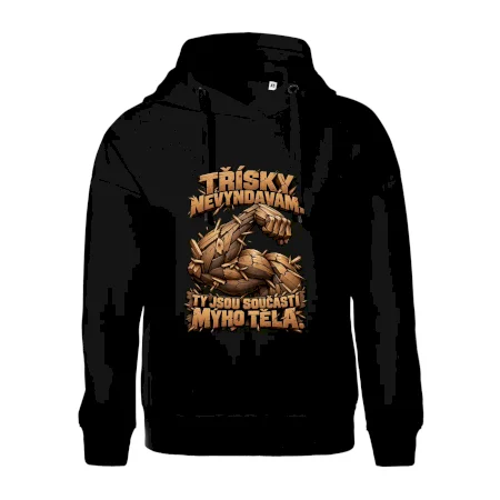 Třísky nevyndavám ty jsou součástí mýho těla - dřevěná paže
