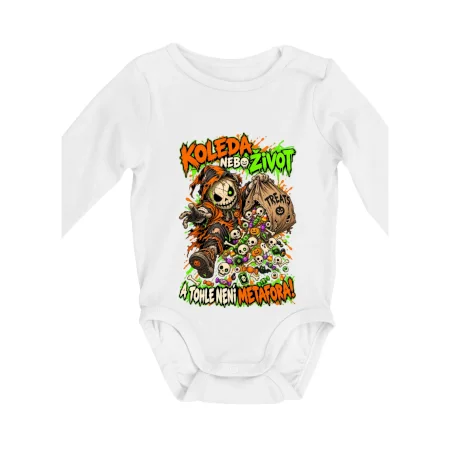 Halloweenský koledník s pytlem strašidelných sladkostí