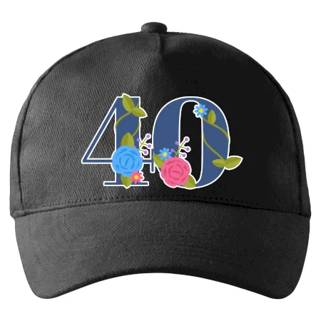 Květinové číslo kreslené - 40