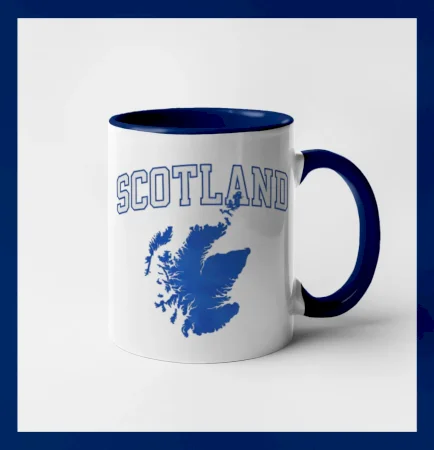 Scotland nápis s mapou