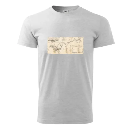 Mapa Báňské dráhy z Moravské Ostravy do Doubravy