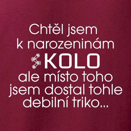 Chtěl jsem dostat k narozeninám kolo
