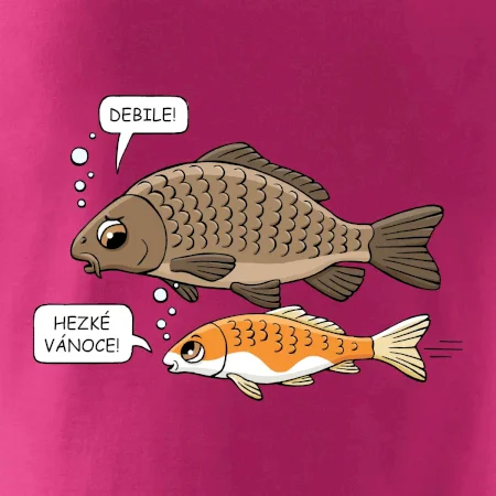 Hezké Vánoce Kapr a Koi kapr (Hana-creative)
