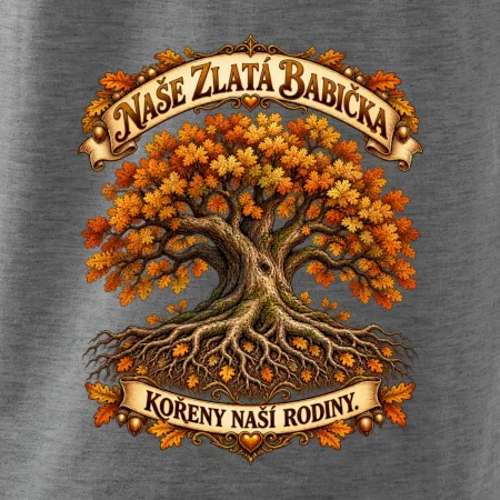Naše zlatá babička kořeny naší rodiny dub