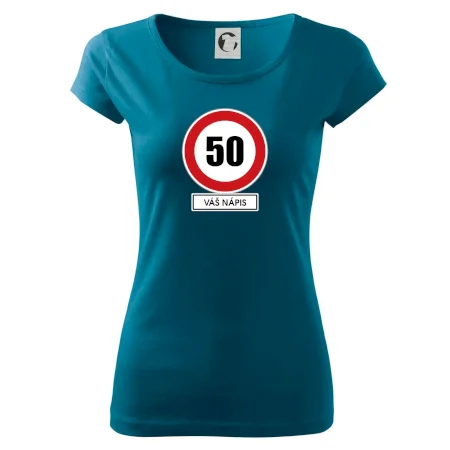 Dopravní značka - rychlost 50 - váš nápis