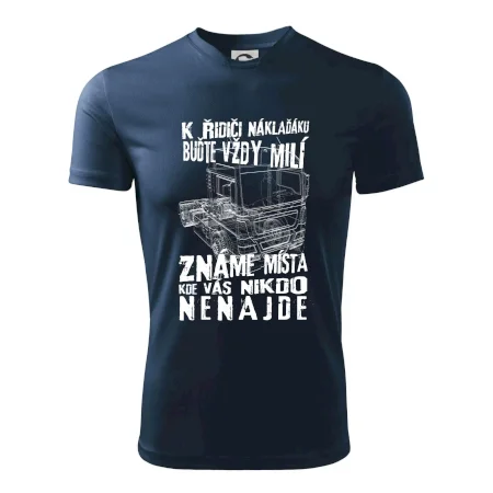 K řidiči náklaďáku buďte vždy milý