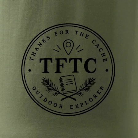 TFTC minimalistický turistický odznak
