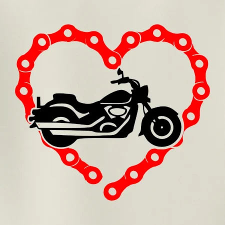 Moto srdce řetěz - chopper