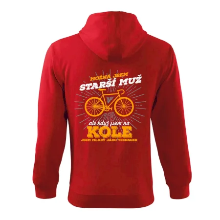 Starší muž - cyklista silniční kolo