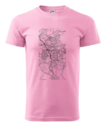 Černobílá mapa Liberec