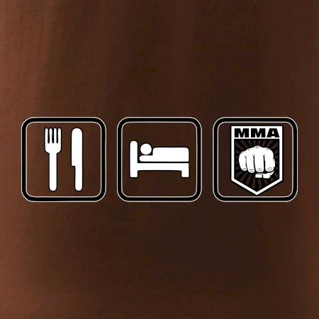 Eat sleep MMA v řádku