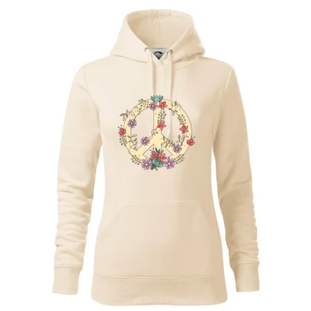 Peace symbol pískový