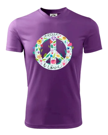 Peace and love symbol