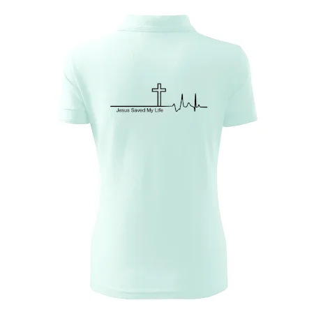 Jesus Saved My Life kříž ekg