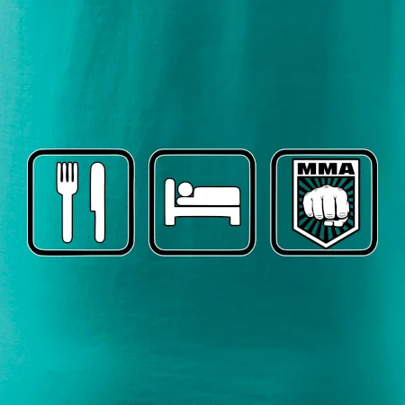Eat sleep MMA v řádku