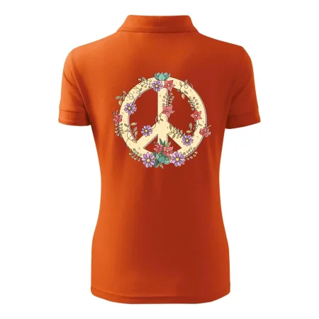 Peace symbol pískový