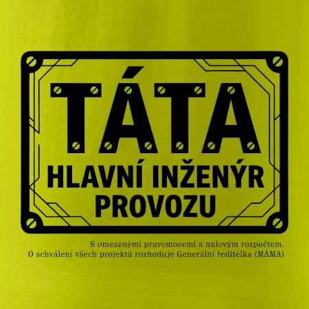 Táta hlavní inženýr provozu