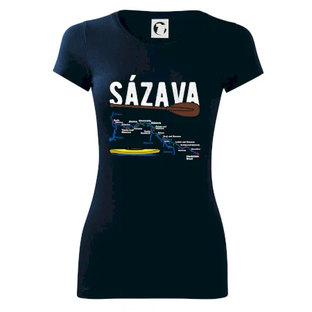 Mapa řeky Sázavy