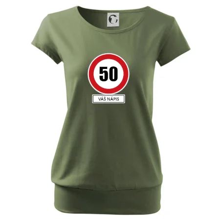 Dopravní značka - rychlost 50 - váš nápis