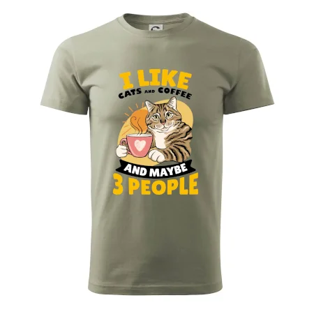 I like cats and coffee and maybe 3 people