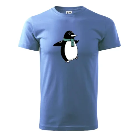 Tučňák se zelenou šálou