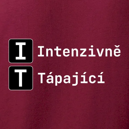 IT Nápis Intenzivně Tápající