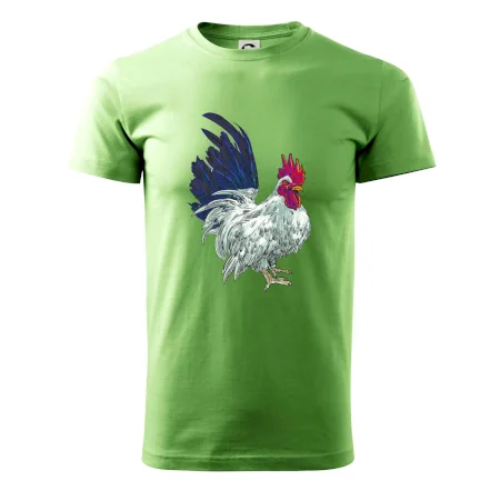 Kohout kreslený bílý