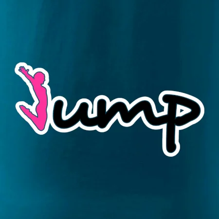 Jump - nápis a panáček