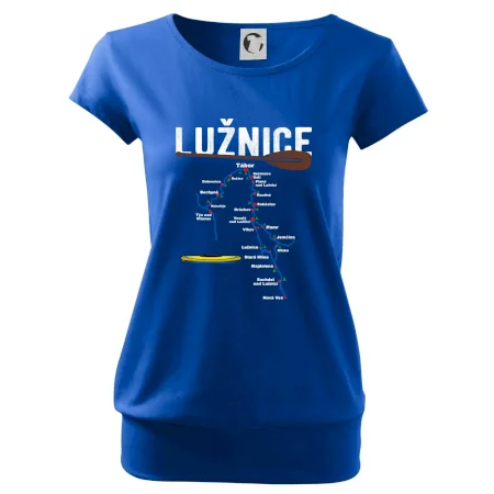 Mapa řeky Lužnice