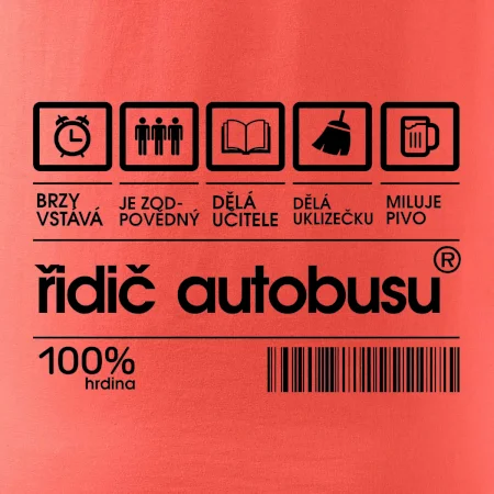 Čárový kód řidič autobusu