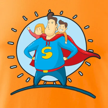 Táta superman - holka a kluk