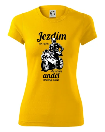 Silniční motorka - jezdím tak rychle, aby mi můj anděl strážný stačil