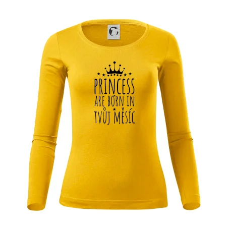 Princesses are born in (vlastní nápis měsíc narození)
