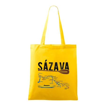 Mapa řeky Sázavy