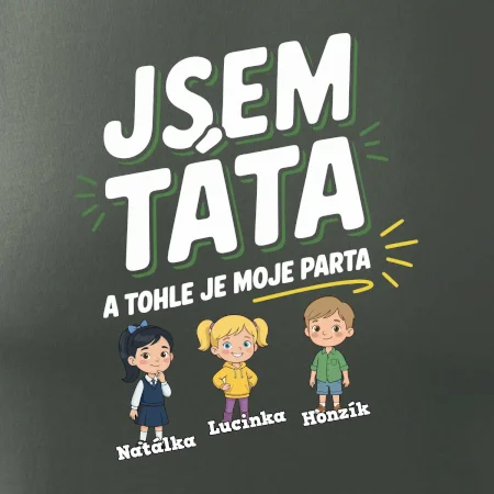 Jsem táta a tohle je moje parta  (obrázky a jména dětí)