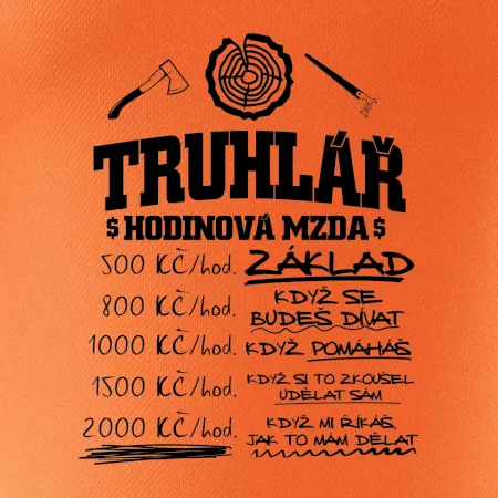 Hodinová mzda truhlář