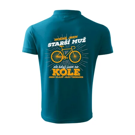 Starší muž - cyklista silniční kolo