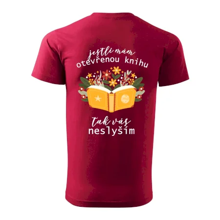 Jestli mám otevřenou knihu, tak vás neslyším