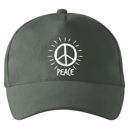 Peace symbol černobílý