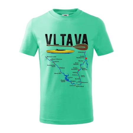 Mapa řeky Vltavy