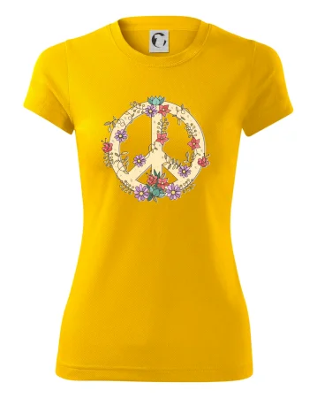 Peace symbol pískový