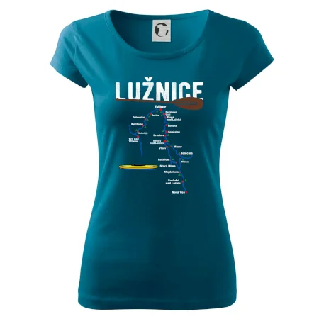 Mapa řeky Lužnice