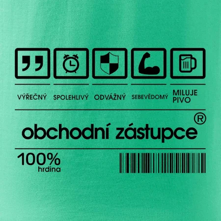 Čárový kód obchodní zástupce