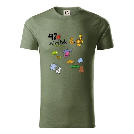 Tričko + 42 nažehlovacích zvířátek