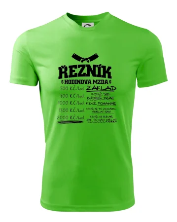 Hodinová mzda řezník